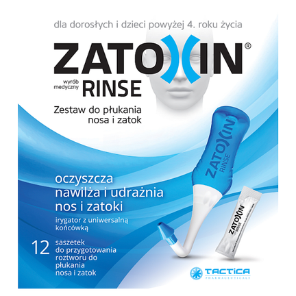 Zatoxin Rinse, zestaw do płukania zatok - WYRÓB MEDYCZNY