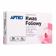 Kwas foliowy APTEO, 30 tabletek