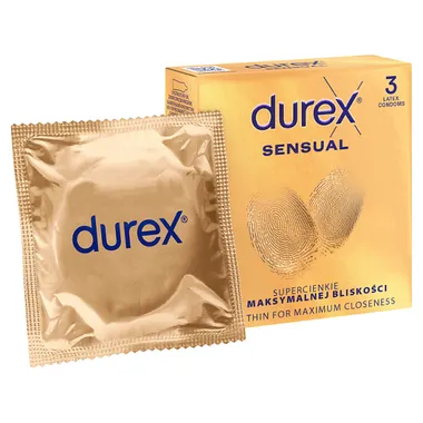 Prezerwatywy Durex Sensual, 3 sztuki