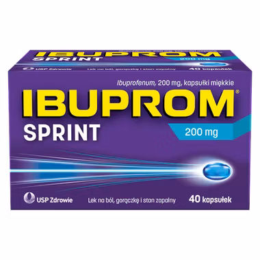 Ibuprom Sprint 200 mg, 40 kapsułek miękkich