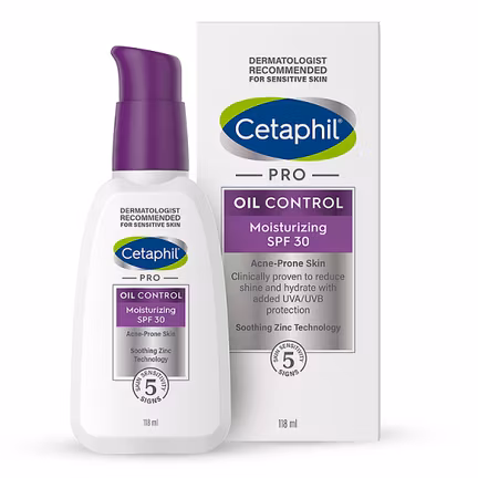 Cetaphil Pro Oil Control, krem nawilżająco-matujący SPF 30, 118 ml - zdjęcie produktu