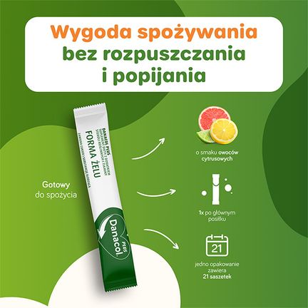 Danacol Plus, 21 saszetek x 15 ml - NUTRICIA