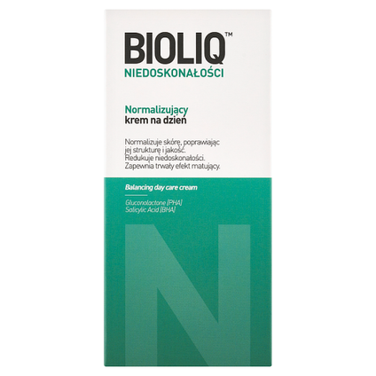 AFLOFARM Bioliq Specialist Niedoskonałości, normalizujący krem na dzień przeciw niedoskonałościom skóry, 30 ml