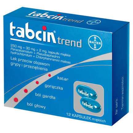 Tabcin Trend, Bayer, 12 kapsułek - zdjęcie produktu