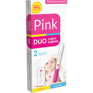 Test Ciążowy PINK DUO, strumieniowy i płytkowy, 1 sztuka