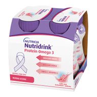 Nutridrink Protein Omega 3, smak truskawkowo-malinowy, 4 x 125 ml