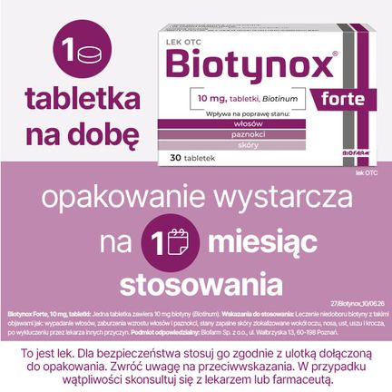 Biotynox Forte 10 mg, 30 tabletek - Dorosły