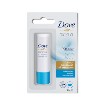 UNILEVER IMPORT Dove Nourishing Lip Care Hydro, Lotion für die Lippen, 4,8 g — Inhaltsstoffe und Bewertung
