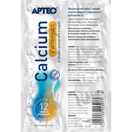 Calcium z Wit. C APTEO, 12 tabletek musujących o smaku pomarańczowym