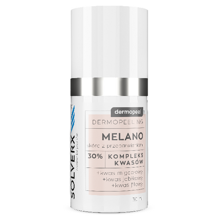 EMPIRE PHARMA Solverx Dermopeel peeling, 30% Melano, 30 ml — Składniki i ocena