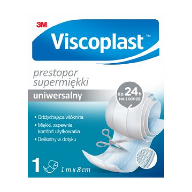 Plaster Prestopor supermiu0119kki, 1m x 8 cm