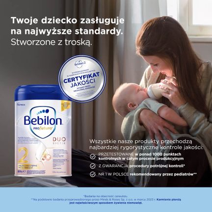 Bebilon PROfutura Duobiotik 2, mleko następne po 6. miesiącu, 800 g - ŻYWNOŚĆ SPECJALNEGO PRZEZNACZENIA MEDYCZNEGO