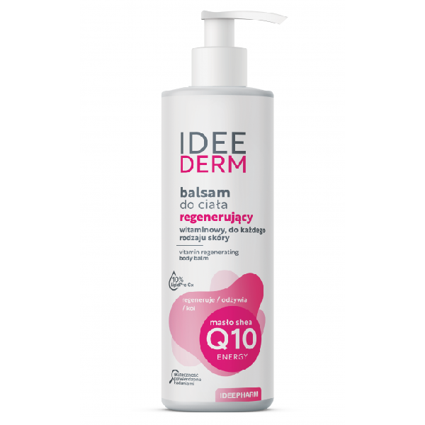 Idee Derm balsam regenerujący do ciała dla skóry wrażliwej i dojrzałej, 400 ml