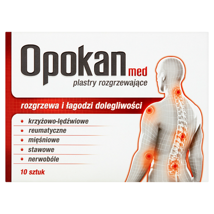 Opokan med, plastry rozgrzewające, 10 sztuk - zdjęcie produktu