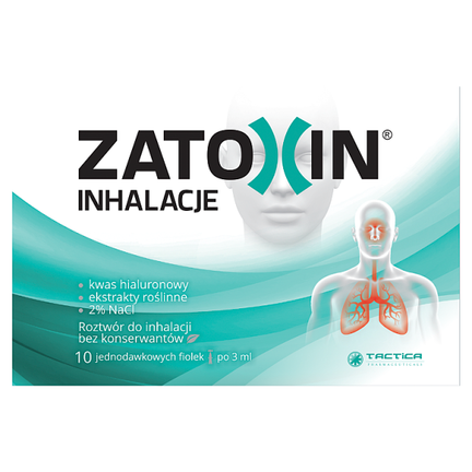 Zatoxin Inhalacje, roztwór do inhalacji, 10 fiolek po 3 ml - zdjęcie produktu