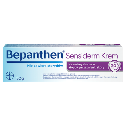 Bepanthen Sensiderm, krem, 50 g  - WYRÓB MEDYCZNY