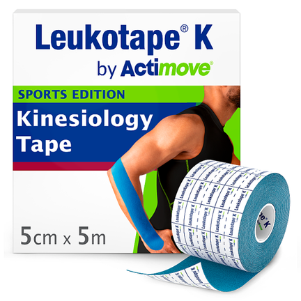 Leukotape K by Actimove, taśma kinezjologiczna, niebieska, 1 sztuka 