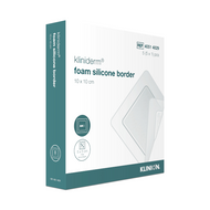 Kliniderm Foam Silicone Border, opatrunek, 10 x 10 cm, 1 sztuka