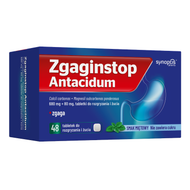 Zgaginstop Antacidum, 680 mg + 80 mg, 48 tabletek do rozgryzania i żucia