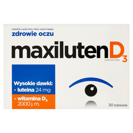 Maxiluten D3, 30 tabletek - zdjęcie produktu