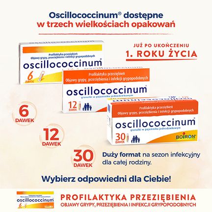 Boiron Oscillococcinum, 6 pojemników jednodawkowych