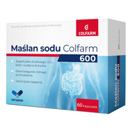 Maślan sodu Colfarm 600 mg, 60 kapsułek