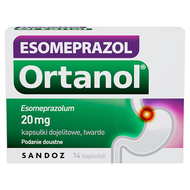 Esomeprazol Ortanol, 20 mg, 14 kapsułek dojelitowych twardych