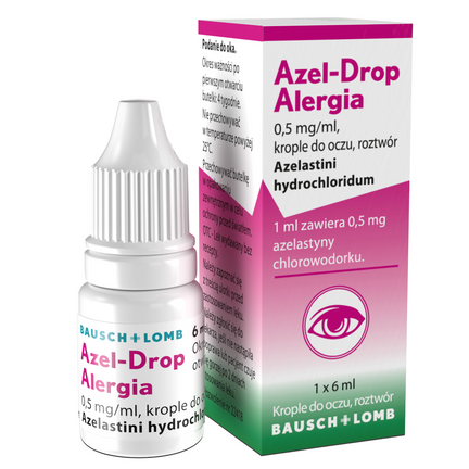 Azel-Drop Alergia, krople do oczu, roztwór, 6 ml - zdjęcie produktu