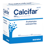 Calcifar, 400 mg jonów wapnia, 100 kapsułek twardych