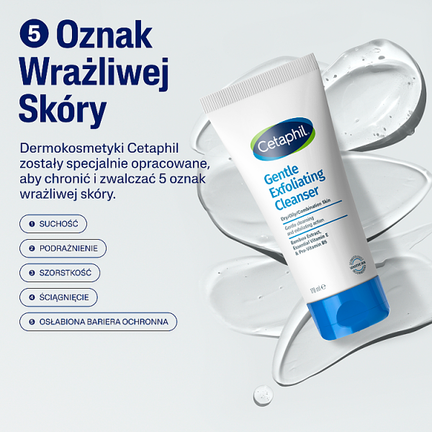 Cetaphil delikatny żel oczyszczający do twarzy z peelingiem, 178 ml - Podrażnienie, Zaskórniki