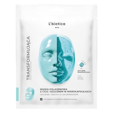 L'Biotica, maska kolagenowa z cica, 1 sztuka 