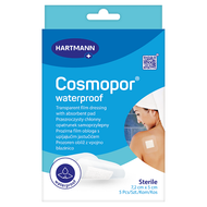Cosmopor Waterproof, 7,2 cm x 5 cm, wodoodporny opatrunek chłonny, 5 opatrunków