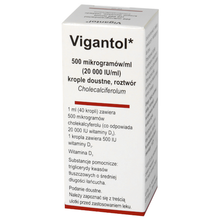 Vigantol 20 000 IU, krople doustne, 10 ml (import równoległy) - zdjęcie produktu