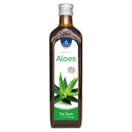 Aloes, sok z aloesu zwyczajnego, Oleofarm, 490 ml - zdjęcie produktu