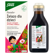 Floradix, Żelazo dla dzieci, płyn, 250 ml