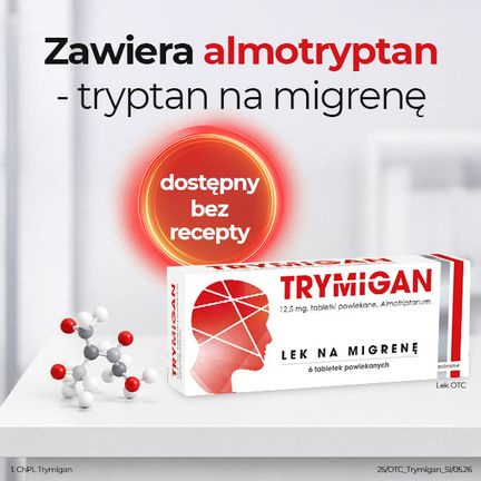 Trymigan, 12,5 mg, 6 tabletek powlekanych - Dorosły