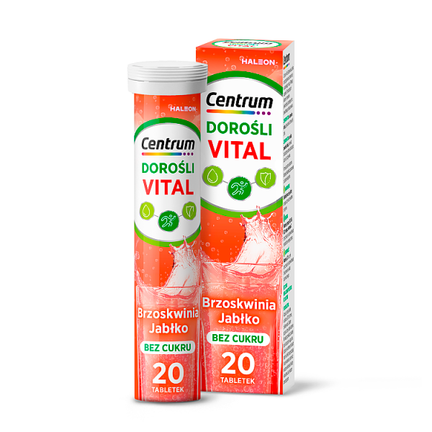 Centrum Vital Dorośli, 20 tabletek musujących  - TABLETKI MUSUJĄCE
