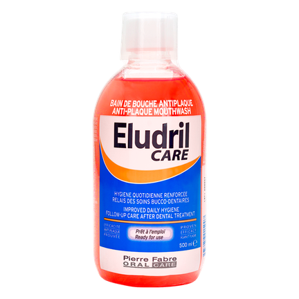 Płyn do płukania jamy ustnej Eludril Care Anti-Plaque, 500 ml - zdjęcie produktu