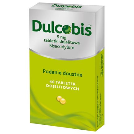 Dulcobis 5 mg, 40 tabletek dojelitowych - zdjęcie produktu