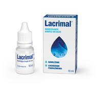 Lacrimal, nawilżające krople do oczu, 10 ml