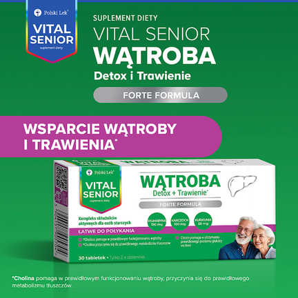 Vital Senior Wątroba, 30 tabletek - TABLETKI