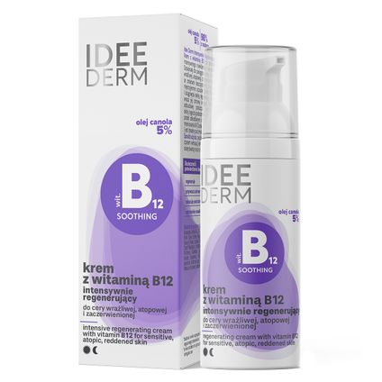 IDEEPHARM Idee Derm Krem intensywnie regenerujący z witaminą B12, 50 ml