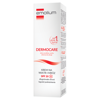 SANOFI-AVENTIS Emolium  Dermocare, krem ochronny na wiatr i mróz SPF 20, 75 ml — Składniki i ocena