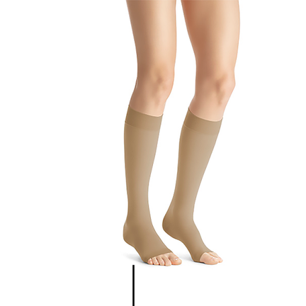 Podkolanówki uciskowe JOBST Opaque CCL1, naturalny, r. 6 - PODKOLANÓWKI
