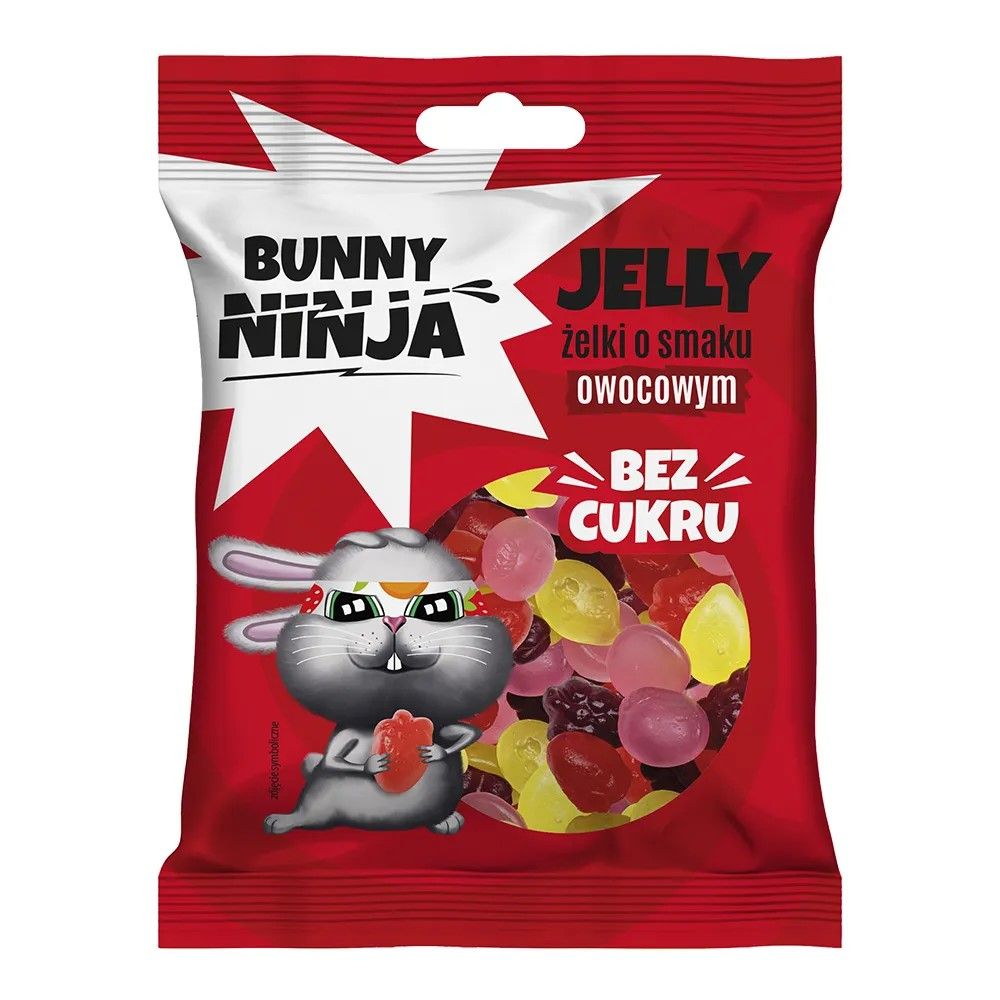 Bunny Ninja Jelly, żelki owocowe, 75 g | Apteline.pl