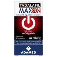 Tadalafil Maxon 10 mg, 2 tabletki powlekane