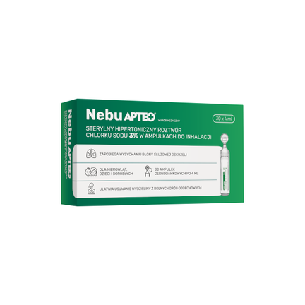 Nebu Apteo, 3% NaCl, 4 ml, 30 ampułek - zdjęcie produktu