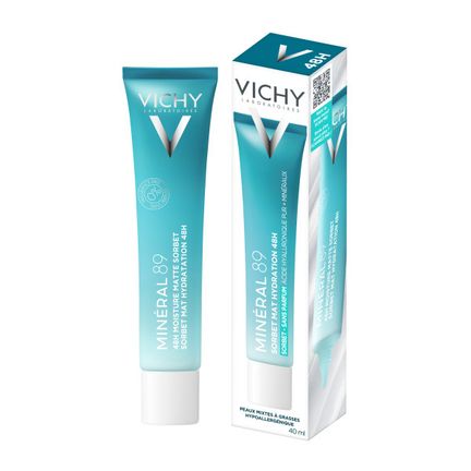 Vichy Mineral 89, krem-sorbet nawilżający 48h, matowe wykończenie, 40 ml - zdjęcie produktu
