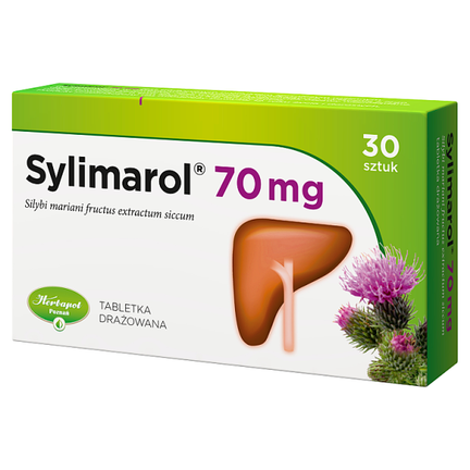 Sylimarol 70 mg, 30 tabletek drażowanych - PRODUKT LECZNICZY NIEREFUNDOWANY OTC
