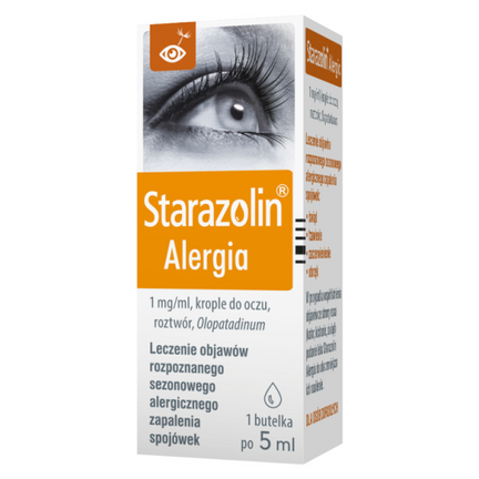 Starazolin Alergia 1 mg/ml, krople do oczu, 5 ml - zdjęcie produktu